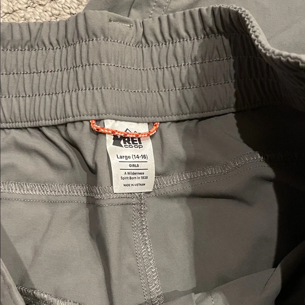 REI Kids Gray Cargo Pants - Picture 3 of 5